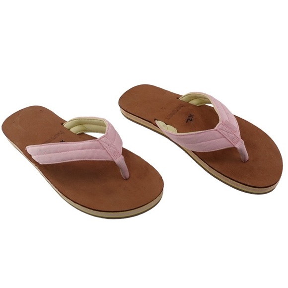 Hari Mari Womens Scouts Flip Flop Thong Sandals Pink Sz 5 Memory Foam Nubuck - Picture 8 of 13